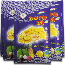 ベトナム食品のことなら−ミックスフルーツ・チップス（5袋セット）